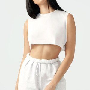 NWT Joah Brown Cropped Muscle Tank